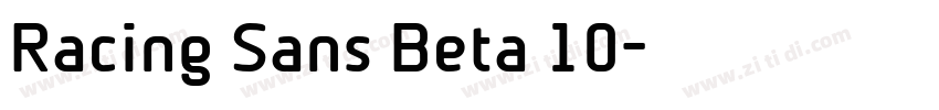 Racing Sans Beta 10字体转换